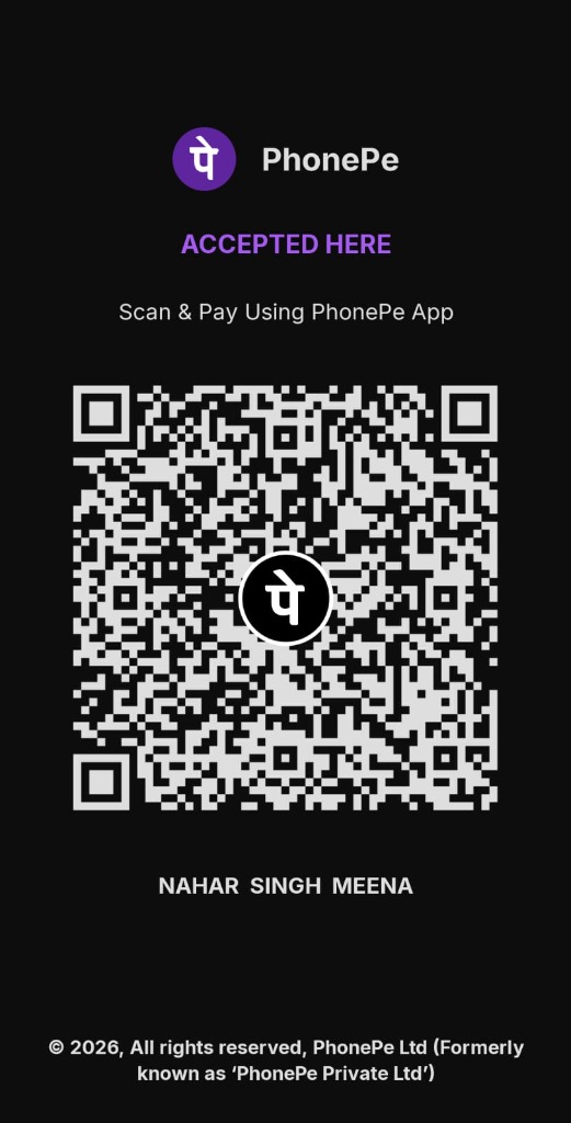 PhonePe Official QR Code Nahar Singh Meena